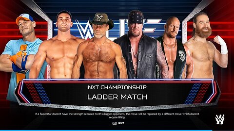 CHAOTIC LADDER MATCH FOR THE NXT CHAMPIONSHIP | WWE 2K24 CPU MATCH