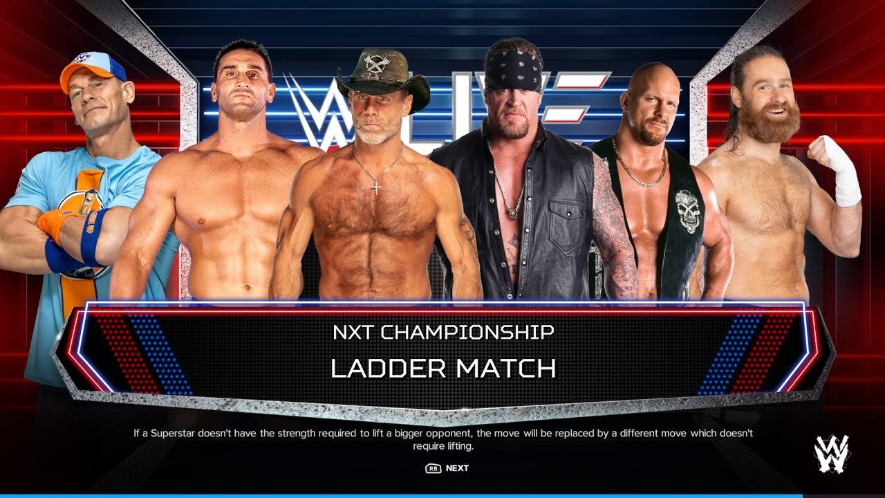 CHAOTIC LADDER MATCH FOR THE NXT CHAMPIONSHIP | WWE 2K24 CPU MATCH