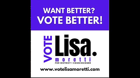 Candidate: Lisa Moretti Office: Pasco County Commissioner District 1