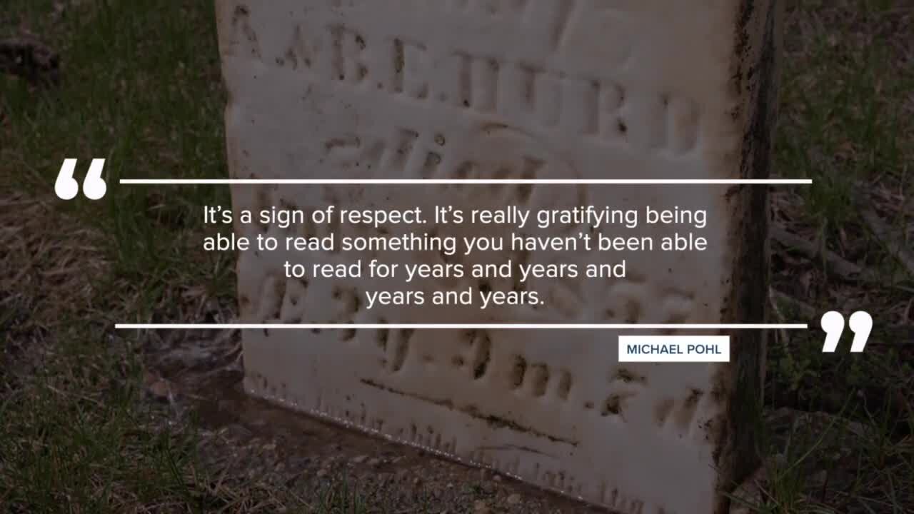 'It's a sign of respect;' St. Johns man picks up hobby cleaning gravestones during pandemic