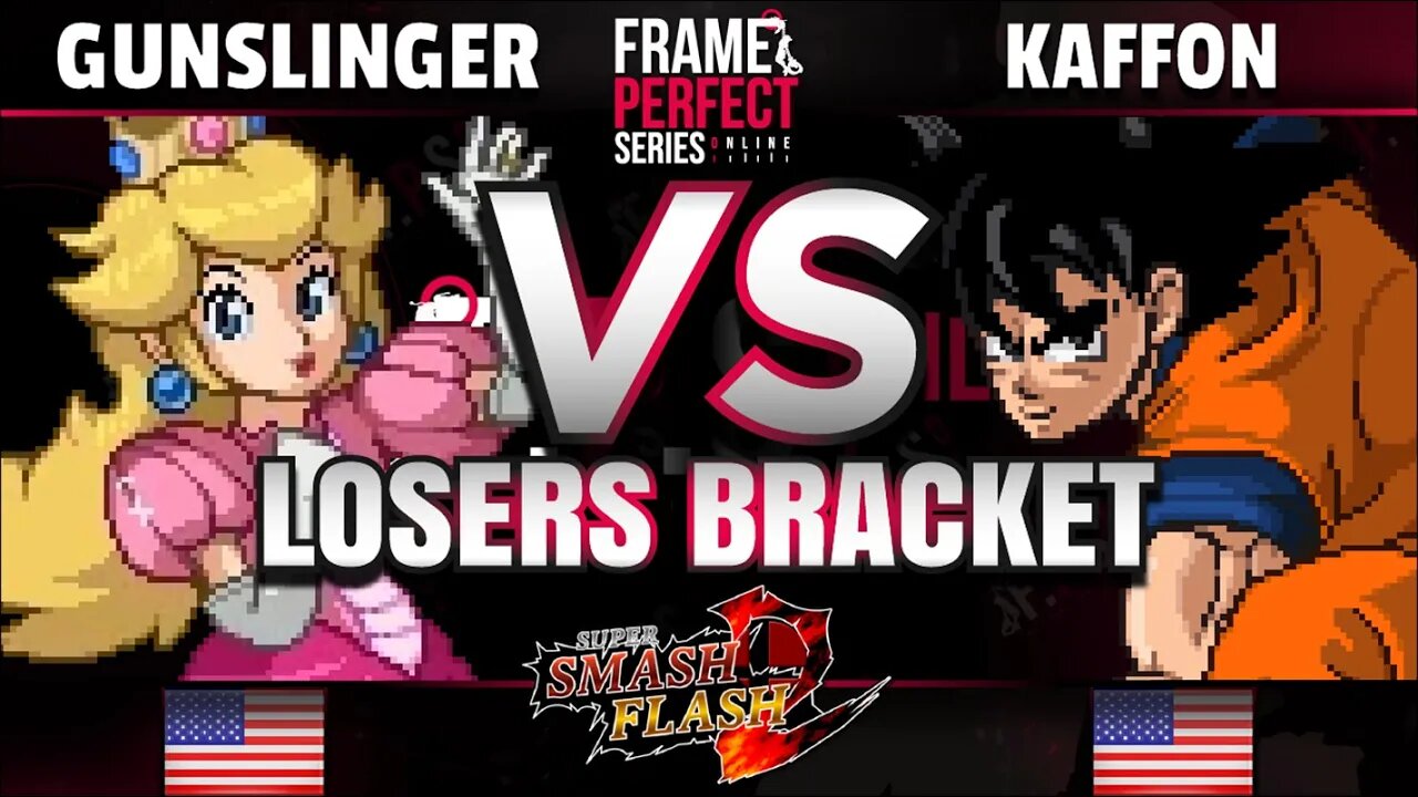 FPS6 Online - GS | gunslinger (Peach) vs. Kafonn (Goku) - Super Smash Flash 2 Losers Bracket