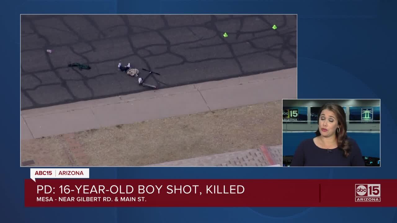 16-year-old boy shot, killed in Mesa