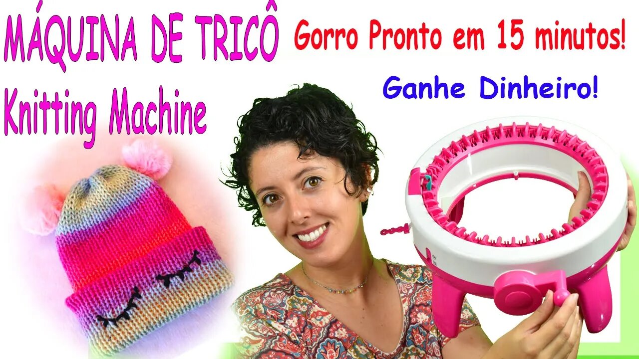 MÁQUINA DE TRICÔ - Knitting Machine! Super fácil e rápido ! Link na descrição.