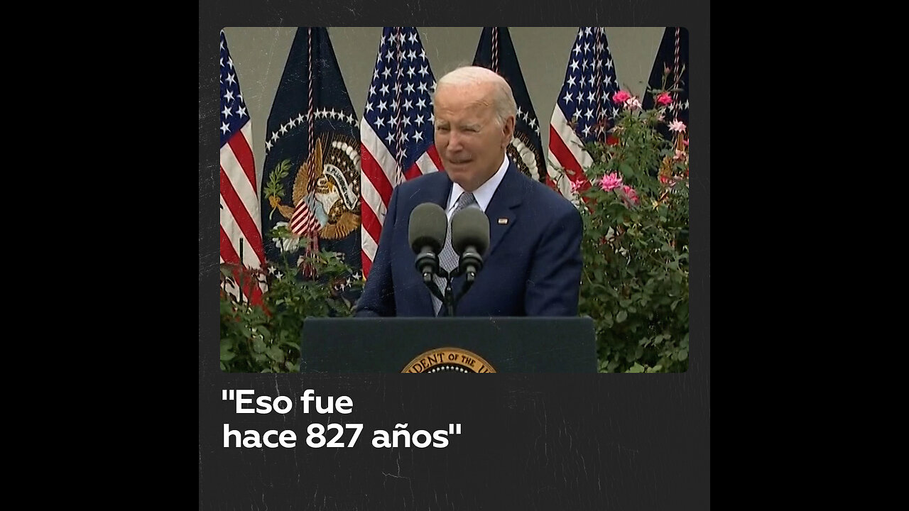 “Eso fue hace 827 años”: Biden bromea sobre su edad y su carrera política