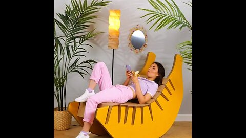 Cozy and unique DIY cardboard lounge chair!