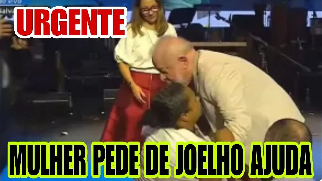 Mulher ajoelha chorando aos pés de Lula pedindo ajuda | Lula faz gastos milhonarios em viagns