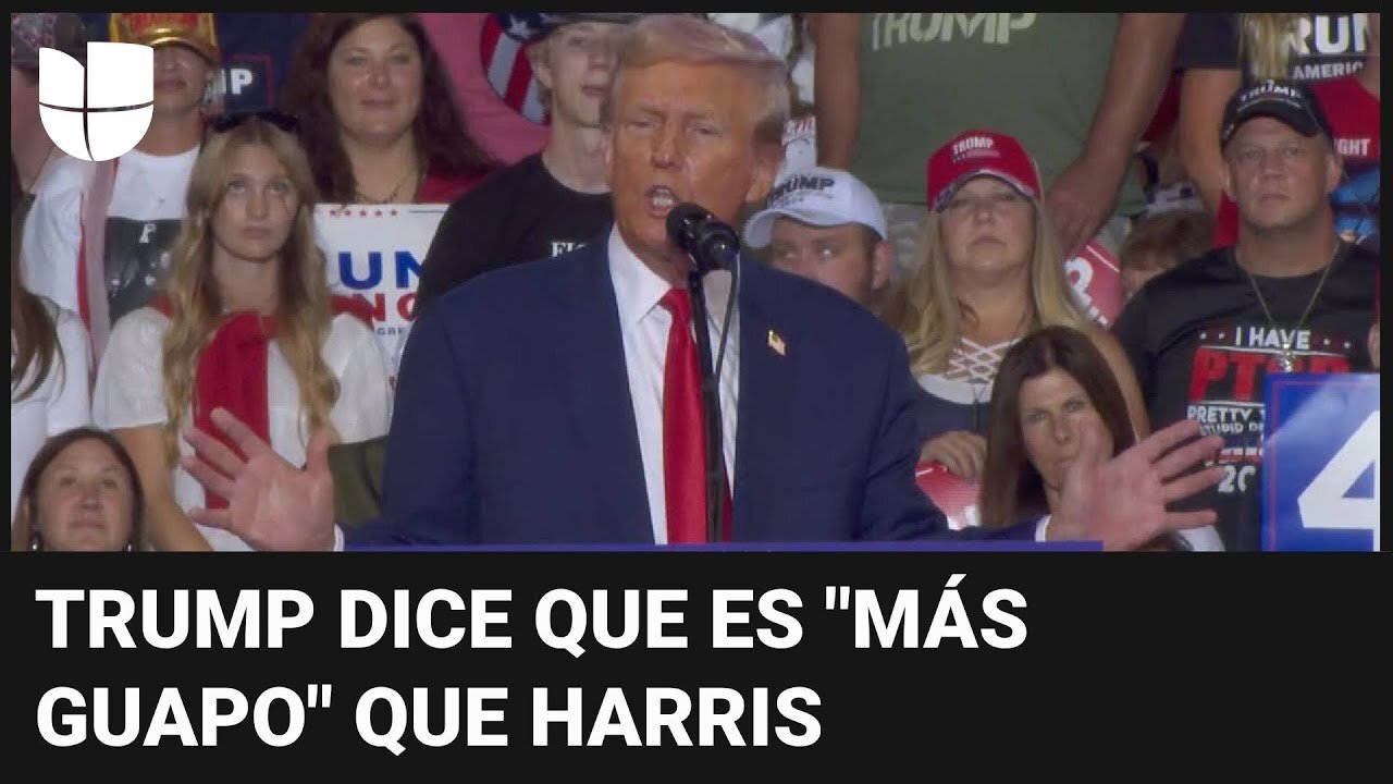 Trump asegura que es "más guapo que Kamala Harris": Republicanos le piden hablar más de política