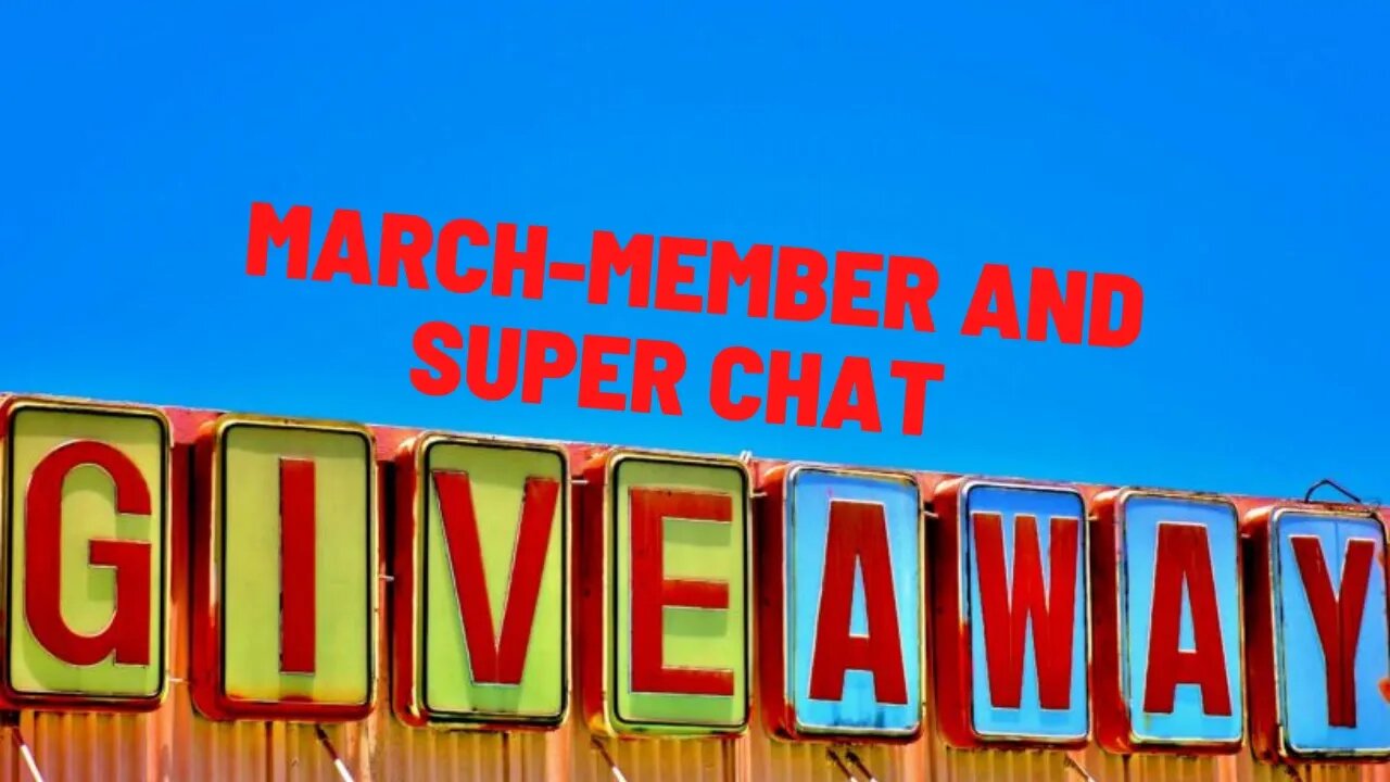 MARCH 2022 MEMBER GIVEAWAY!!!