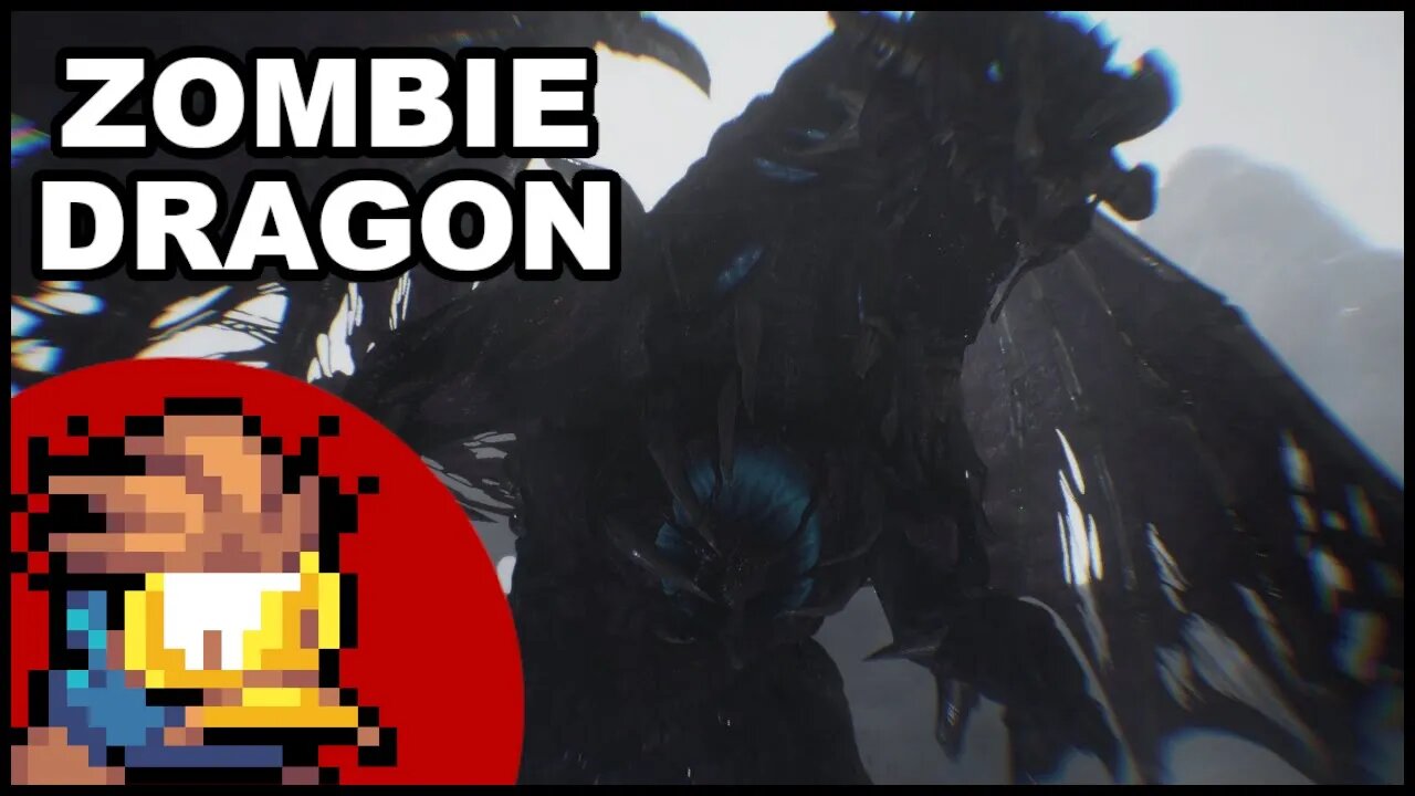 climbing up the snowy mountain to beat up a Zombie Dragon in FINAL FANTASY ORIGIN