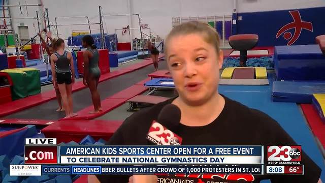 Local gym hosts free obstacle course for the public on National Gymnastics Day