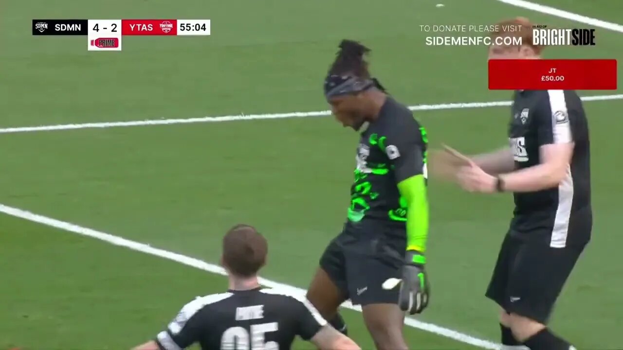 KSI REVERSE SUIII ISHOWSPEED AFTER THE MISSED PENALTY AT THE SIDEMEN CHARITY MATCH 2023