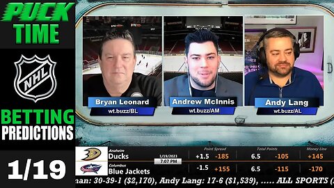 NHL Picks, Predictions and Props | Daily NHL Betting Preview | 🏒 Puck Time for January 19