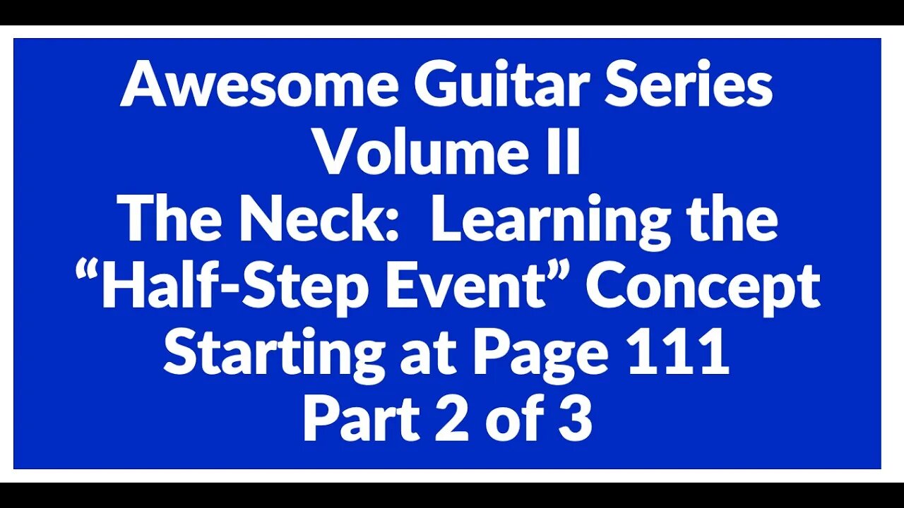 Half step events for single strings Part 2