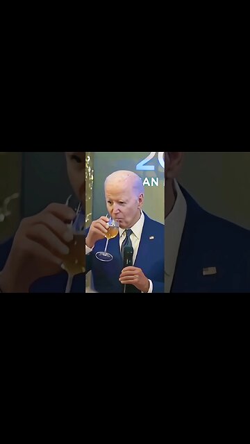 Joe Biden Pretends To Sip Wine In Embarrassing Clip