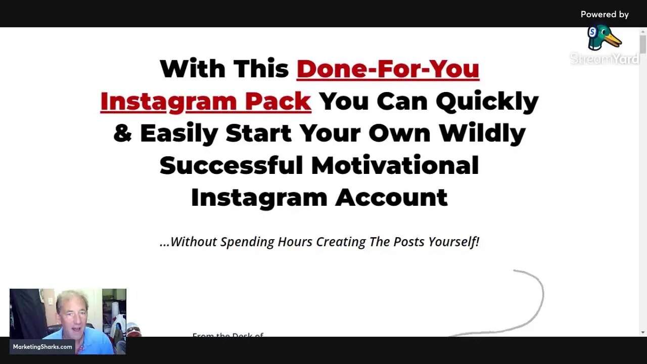 Instagram Motivation Quick Start Pack Review, Bonus, OTOs - 60 days of motivational image posts