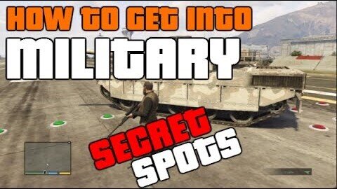 GTA 5 ONLINE: *SECRET SPOTS* HOW TO GET INTO THE MILITARY BASE! (EASIEST WAY) [GTA V MULTIPLAYER]