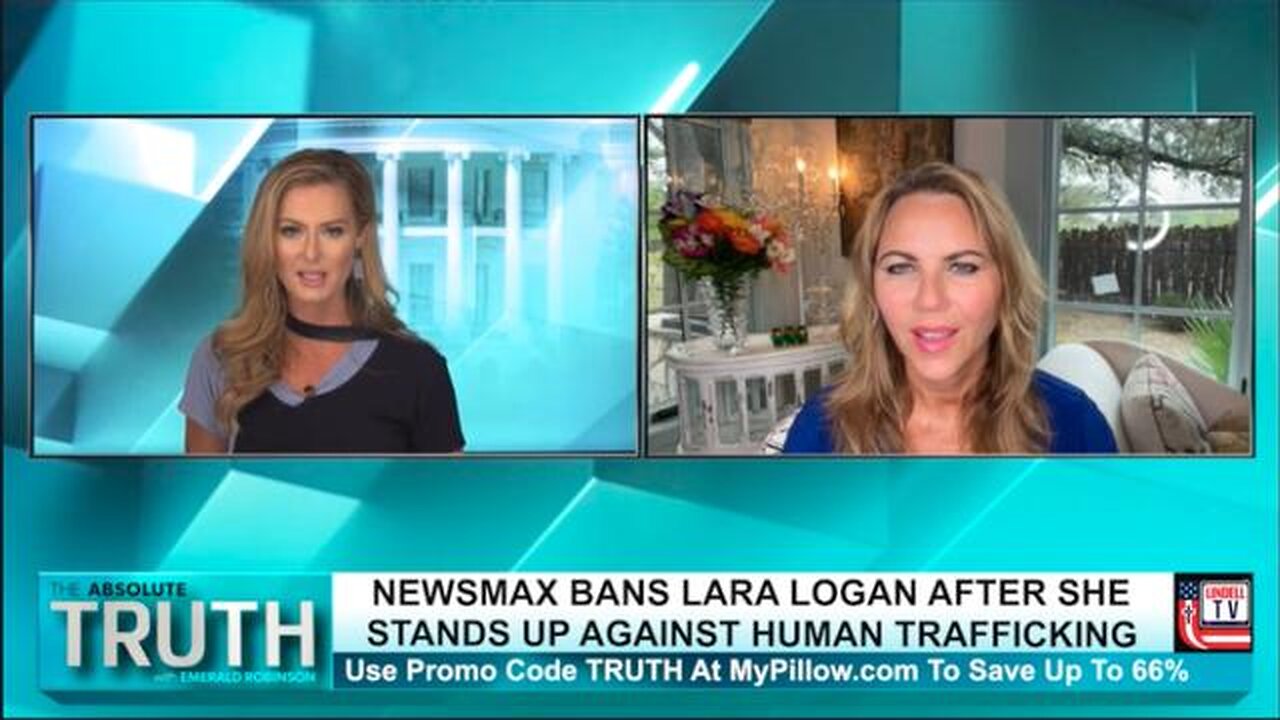 LARA LOGAN RESPONDS TO NEWSMAX AFTER THEY BAN HER FROM THE NETWORK