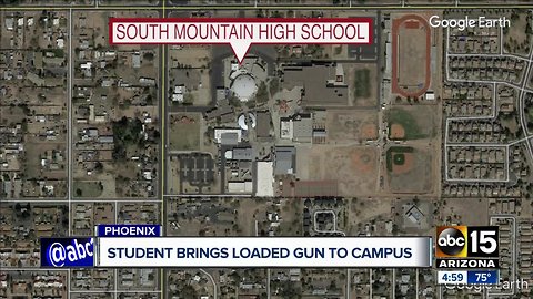 Student brings guns to campus