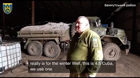 Ukrainian logistics battalion near Bakhmut