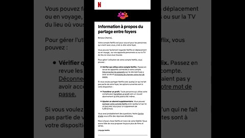 FLASH | Il vous est désormais interdit de partager votre compte #Netflix en dehors de chez vous.