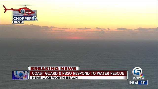 Coast Guard searches for 3 people in vessel taking on water
