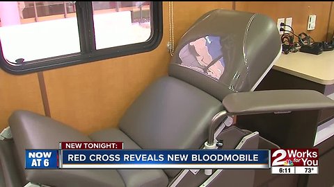 Tulsa Red Cross adds new bloodmobile to fleet