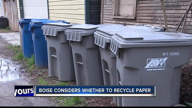 Recycling paper up for consideration in Boise