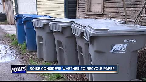 Recycling paper up for consideration in Boise