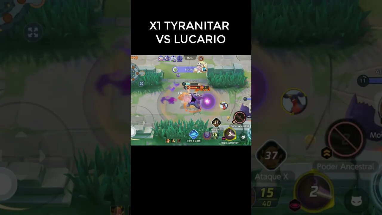 TYRANITAR VS LUCARIO WHO WINS? 😱😱POKÉMON UNITE #shorts