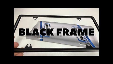 Matte Black Metal License Plate Frame Review