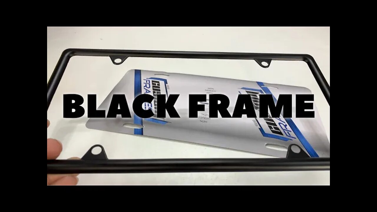 Matte Black Metal License Plate Frame Review