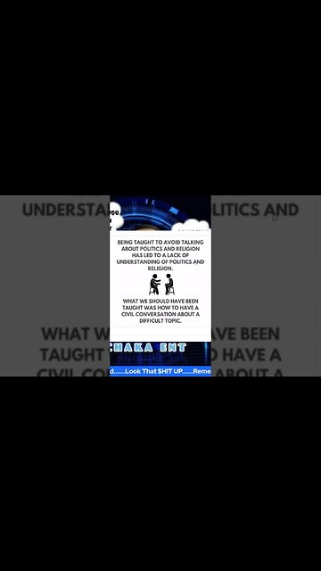 A civil conversation about a difficult topic