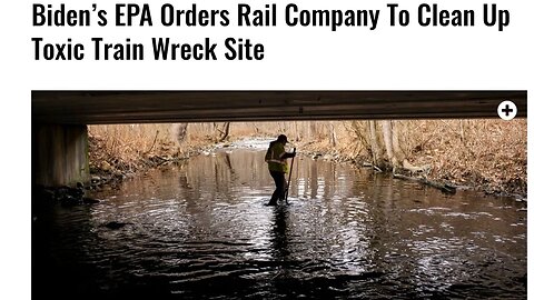 More TRAIN WRECKS, FACTORY FIRES -- and EPA tells RAILROAD to "CLEAN IT UP!"