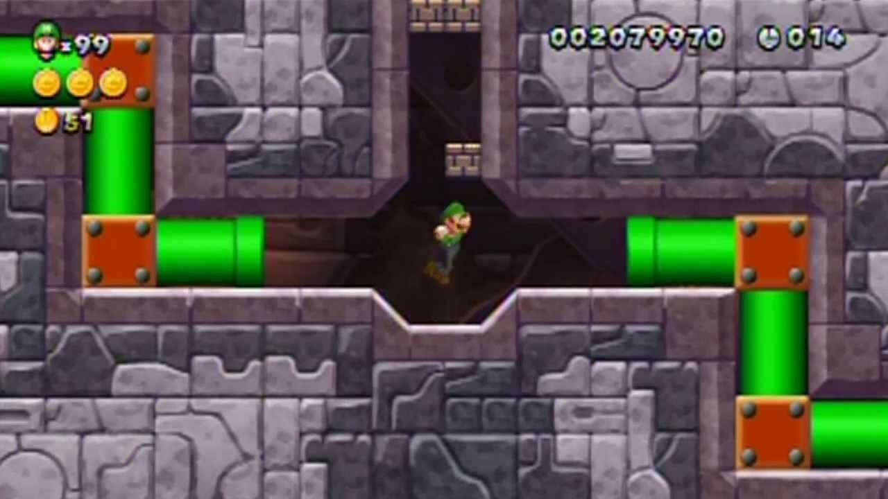 New Super Luigi U Walkthrough Part 14: Seek Shelter!