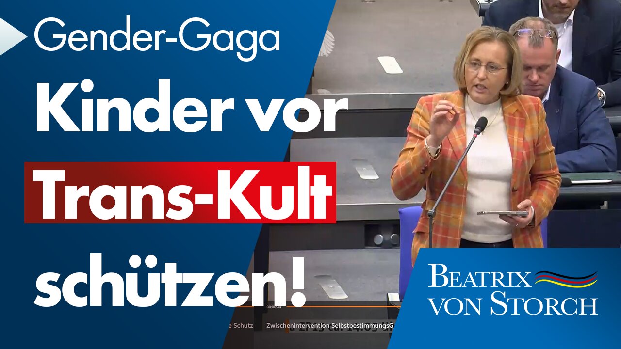 Beatrix von Storch (AfD) – Kinder vor Trans-Kult schützen! Gender-Irrsinn stoppen.