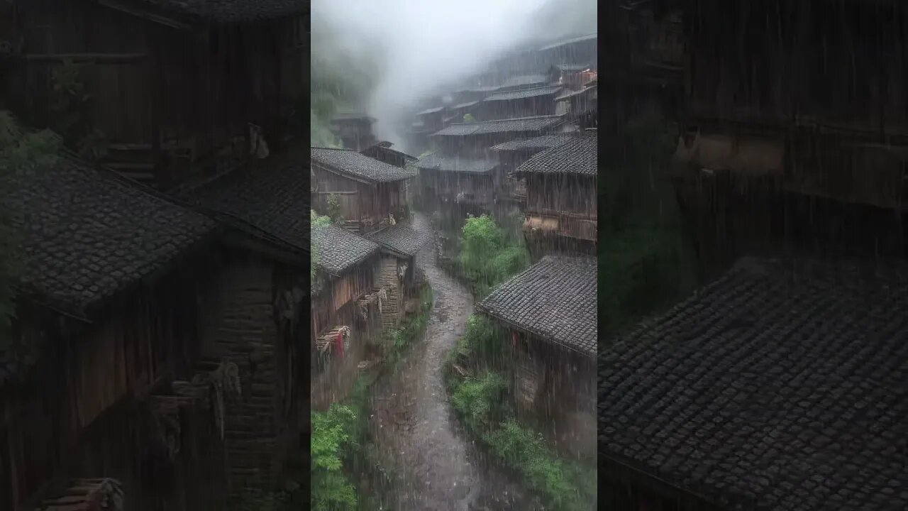 乡村雨声助眠：治愈心灵，放松身心，提高睡眠质量ASMR#rain #rainsounds #sleep #sleepmusic #shorts #shortsvideo