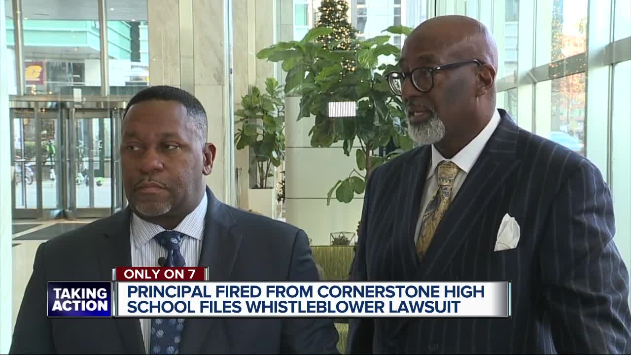 Fired Detroit charter high school principal fights back with lawsuit