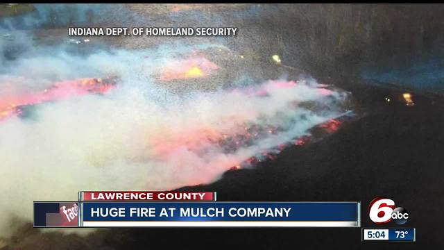 Seven-acre mulch fire forces evacuations