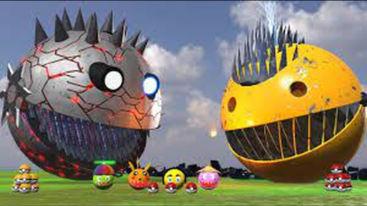 ROBOT PACM Kids funn, AN VS MONSTER PACMAN USE POKEMON NEW fun ADVENTURE PACMAN POKEMON