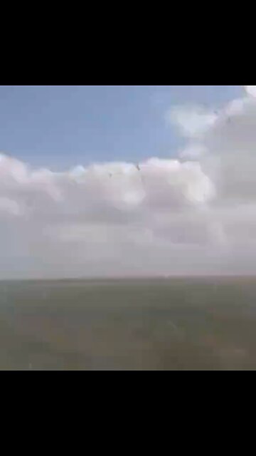 Ukraine POV of column of Maxxpro’s driving through a Russian mine field