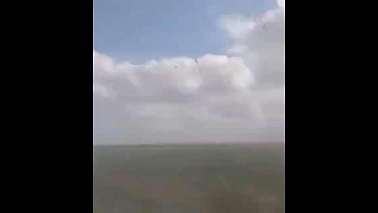 Ukraine POV of column of Maxxpro’s driving through a Russian mine field