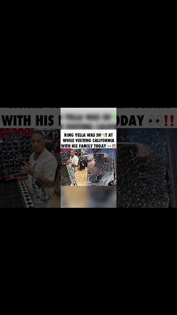 King Yella Shot At In Cali!!!!