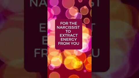 Purpose of Narcissistic Supply #shorts