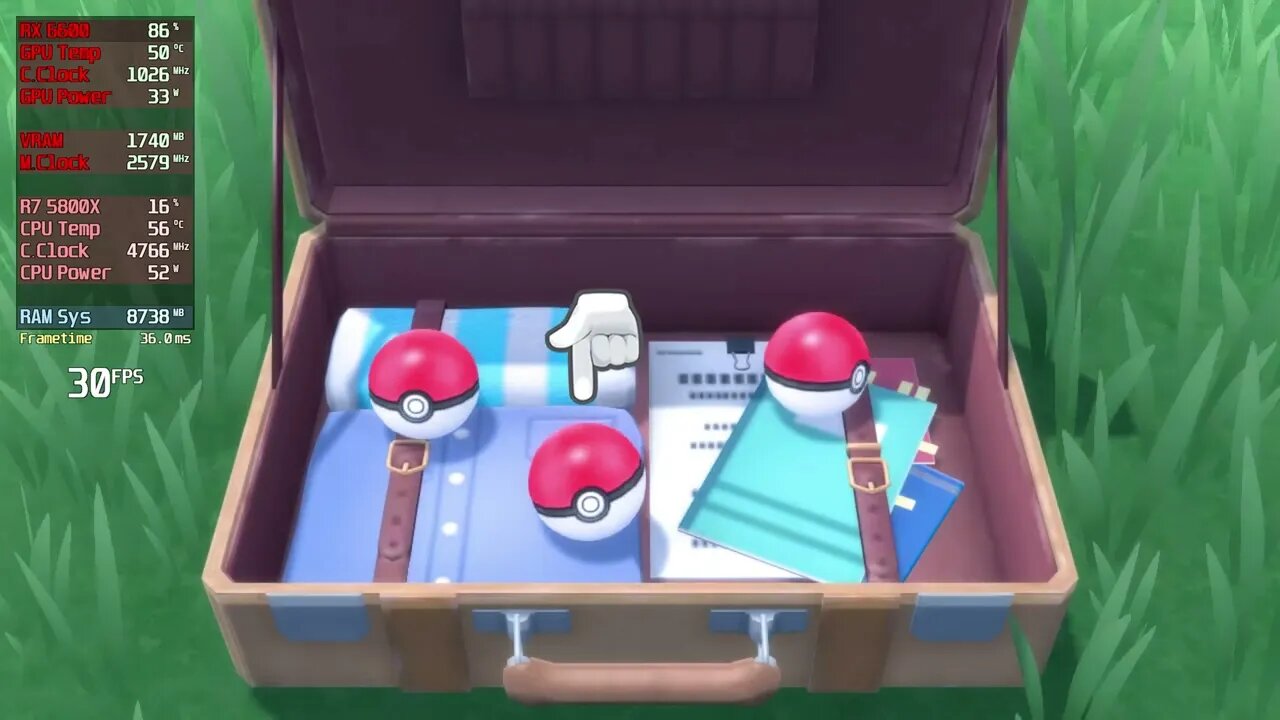 Ryujinx Pokémon Shining Pearl 5800X | RX 6600 | 3x 2160p/3240p | 2023