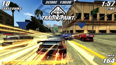 BURNOUT LEGENDS - AIRPORT TERMINAL GAMEPLAY PPSSPP