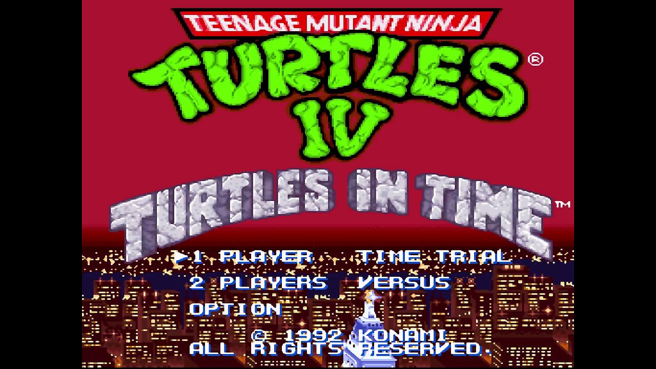 TMNT IV - Turtles in Time (SNES) Longplay
