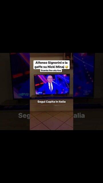 ALFONSO SIGNORINI E LA GAFFE SU NICKI MINAJ!
