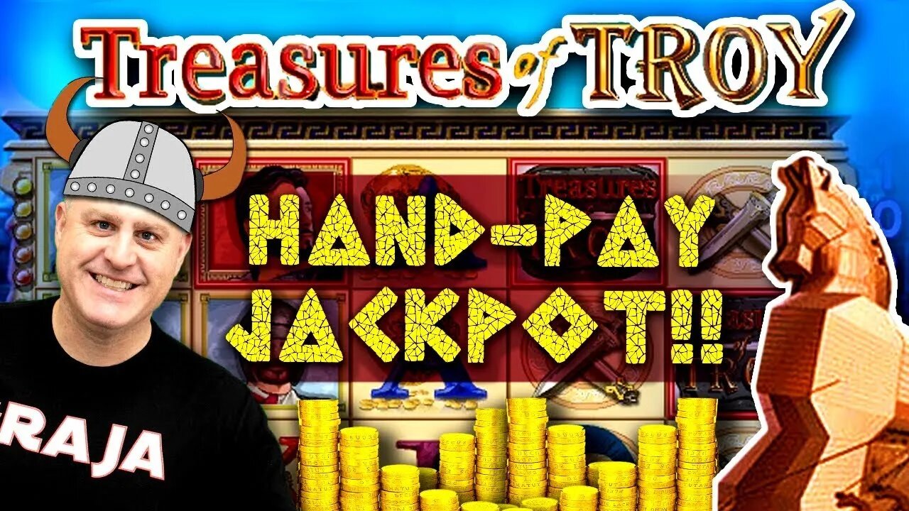 😱 High-Limit Slot Play = HANDPAY JACKPOT 🏴‍☠‍ EPIC Comeback On Treasures of Troy | Raja Slots