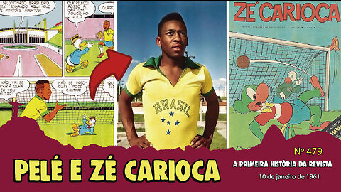 Pelé e Zé Carioca - Edição de estreia do Zé na revista 479 - Quadrinhos Disney