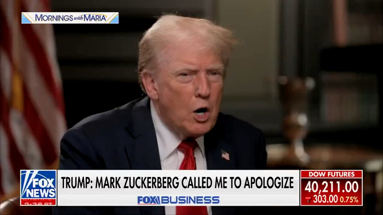 Mark Zuckerberg apologized to Trump, will not endorse a Republican